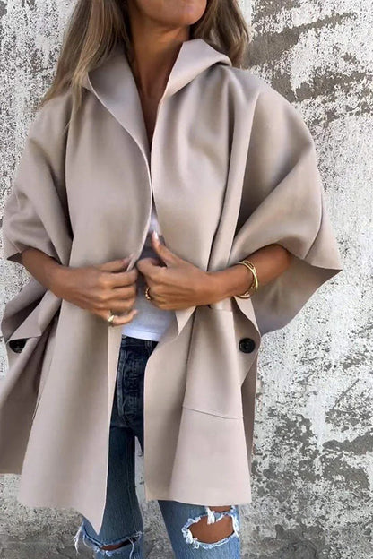 Cappa Donna Oversize Tessuto Morbido Scivolata