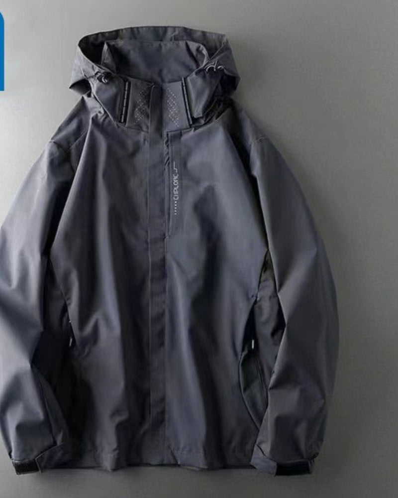 Giacca Donna Impermeabile con Cappuccio e Zip