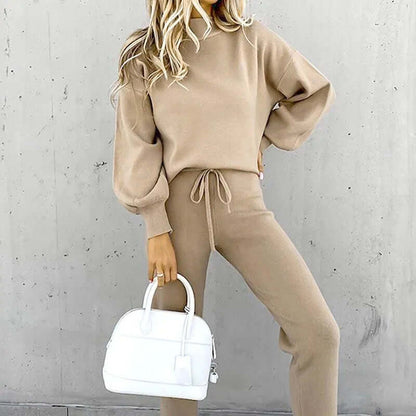 Completo Donna Due Pezzi Elegante con Blusa e Pantaloni