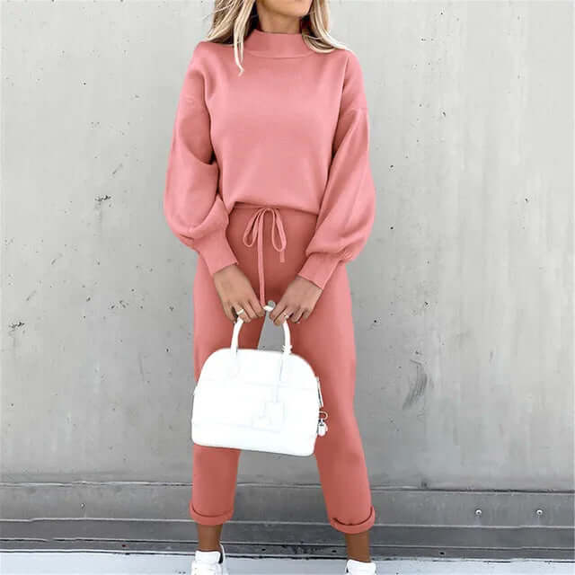 Completo Donna Due Pezzi Elegante con Blusa e Pantaloni