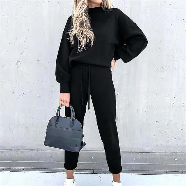 Completo Donna Due Pezzi Elegante con Blusa e Pantaloni