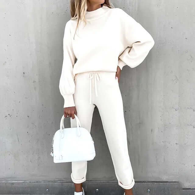 Completo Donna Due Pezzi Elegante con Blusa e Pantaloni
