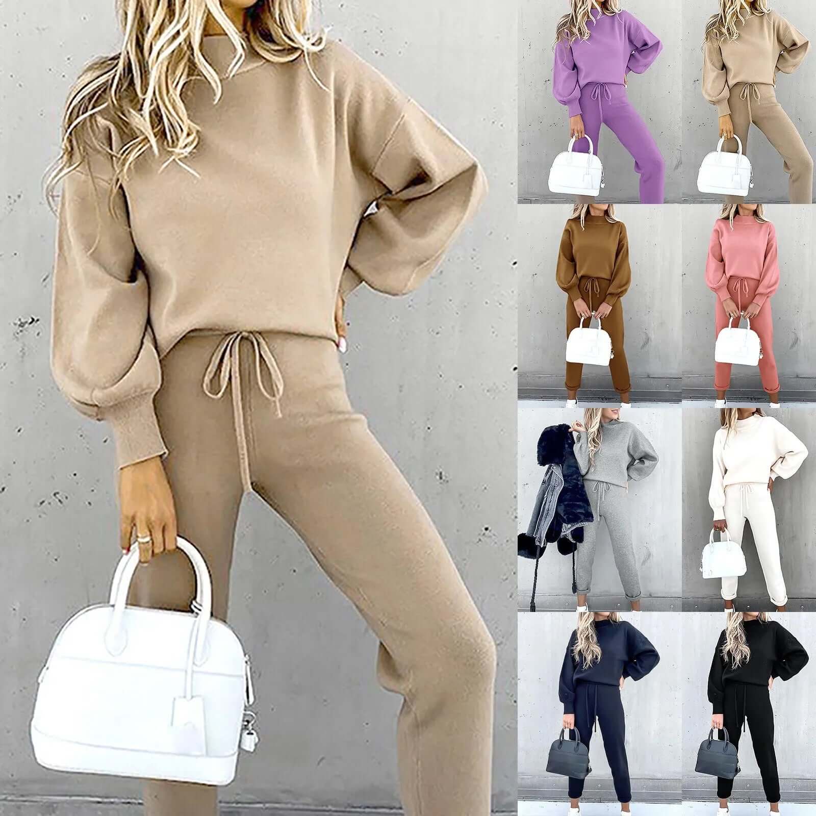 Completo Donna Due Pezzi Elegante con Blusa e Pantaloni - Brentozzi