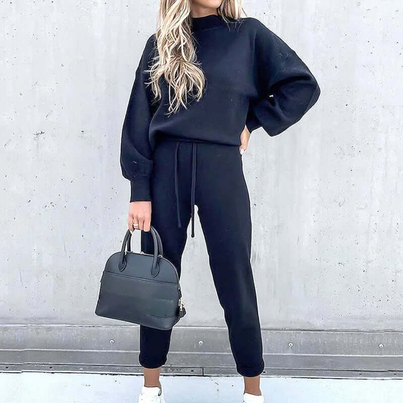 Completo Donna Due Pezzi Elegante con Blusa e Pantaloni