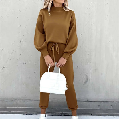 Completo Donna Due Pezzi Elegante con Blusa e Pantaloni