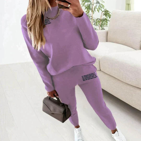 Tuta Sportiva Donna Due Pezzi Vita Elastica Tasche
