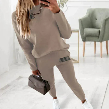 Tuta Sportiva Donna Due Pezzi Vita Elastica Tasche