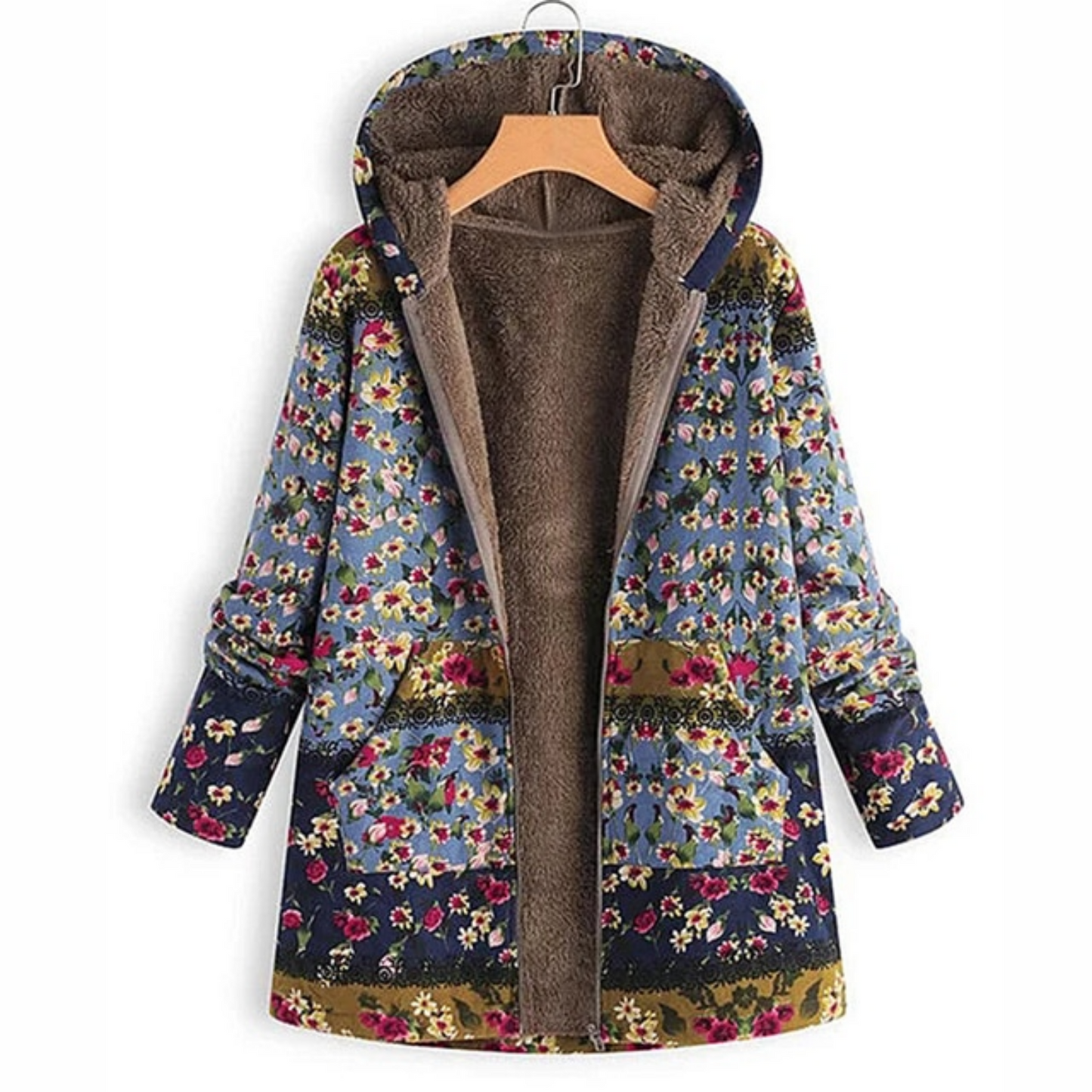 Giacca Donna Casual in Tessuto Morbido con Stampa Floreale
