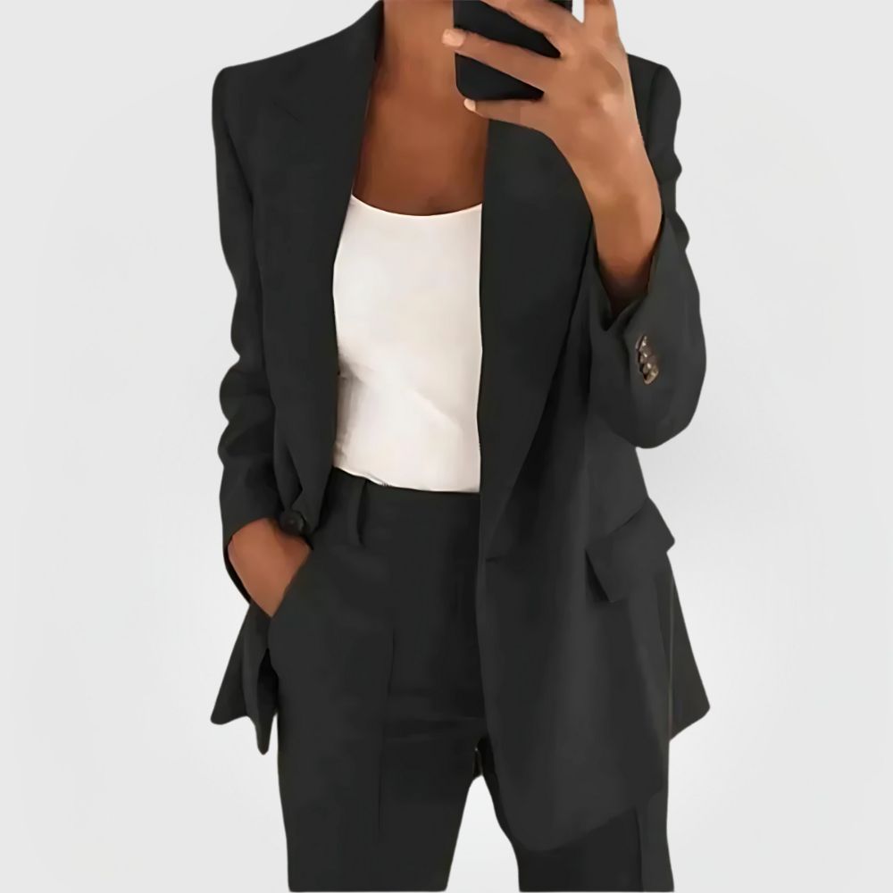 Completo Donna Blazer e Pantaloni Eleganti Slim Fit