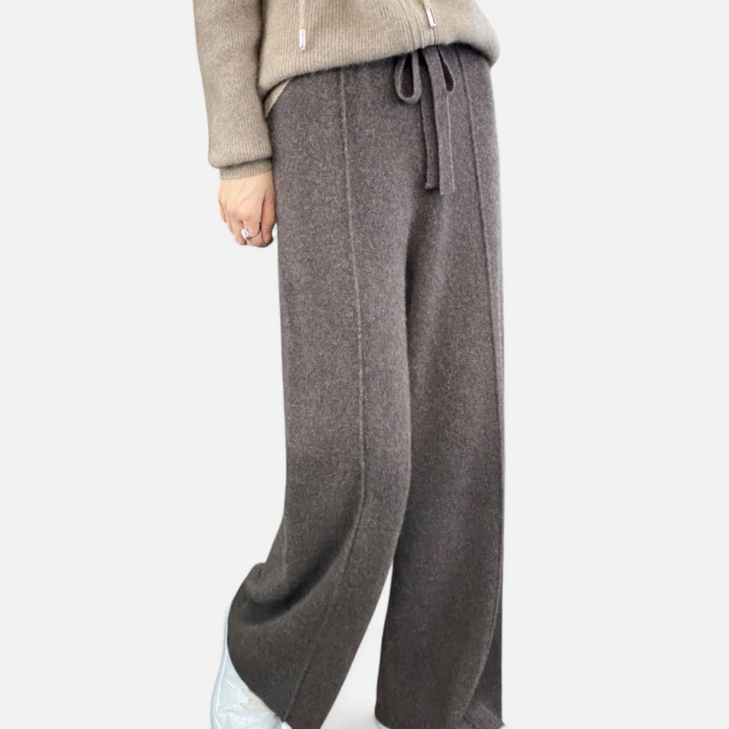 Pantaloni Donna in Tessuto Morbido Vestibilità Comoda