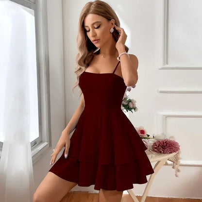 Abito Mini Donna Elegante Slim