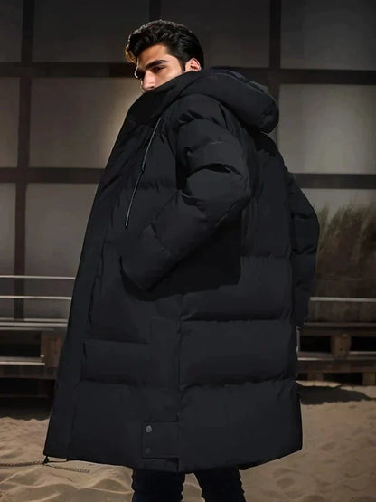 Parka Uomo Impermeabile con Cappuccio Taglio Regular