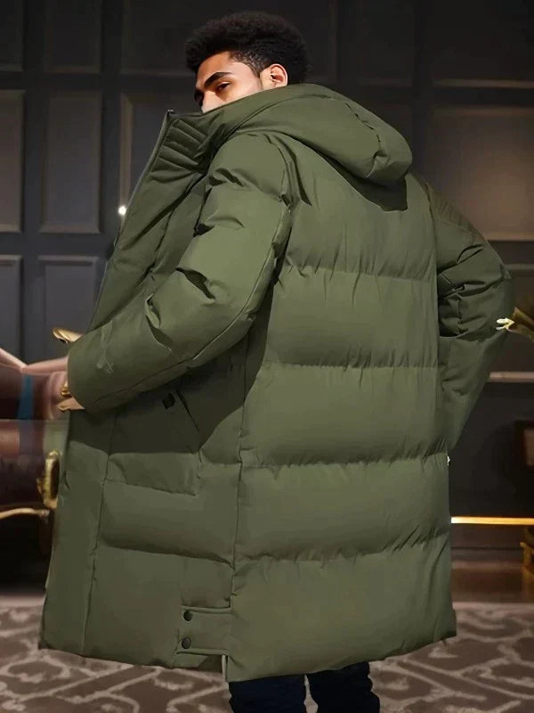 Parka Uomo Impermeabile con Cappuccio Taglio Regular