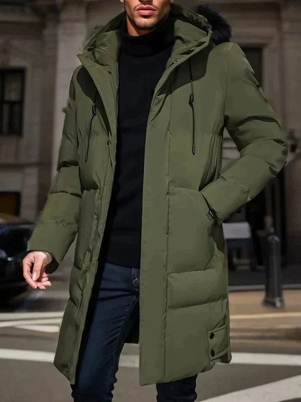 Parka Uomo Impermeabile Vestibilità Dritta