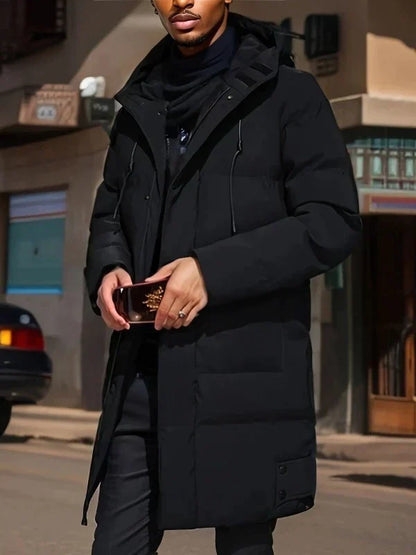 Parka Uomo Impermeabile con Cappuccio Taglio Regular