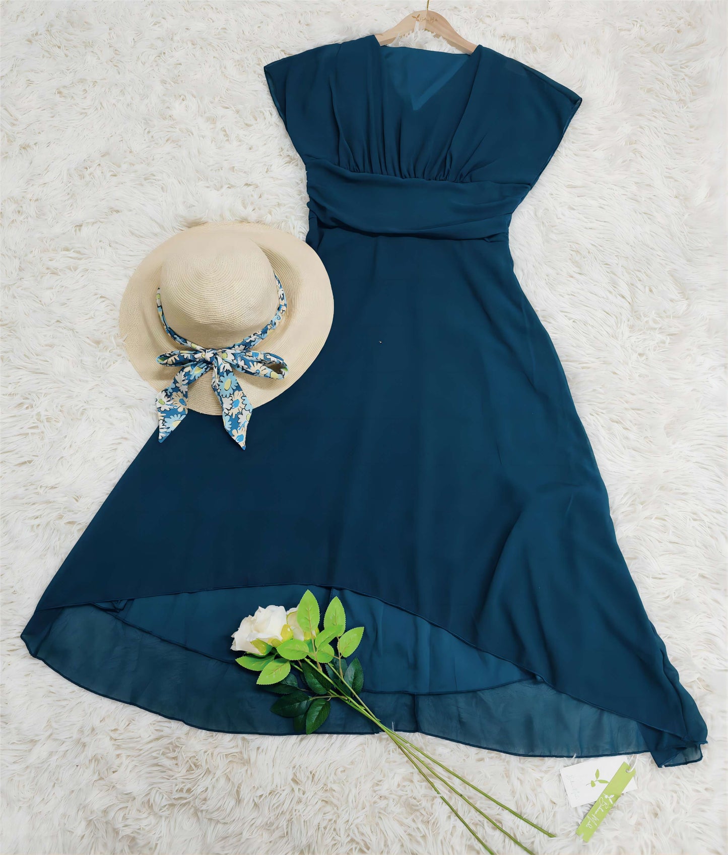 Abito Midi Donna in Chiffon Elegante