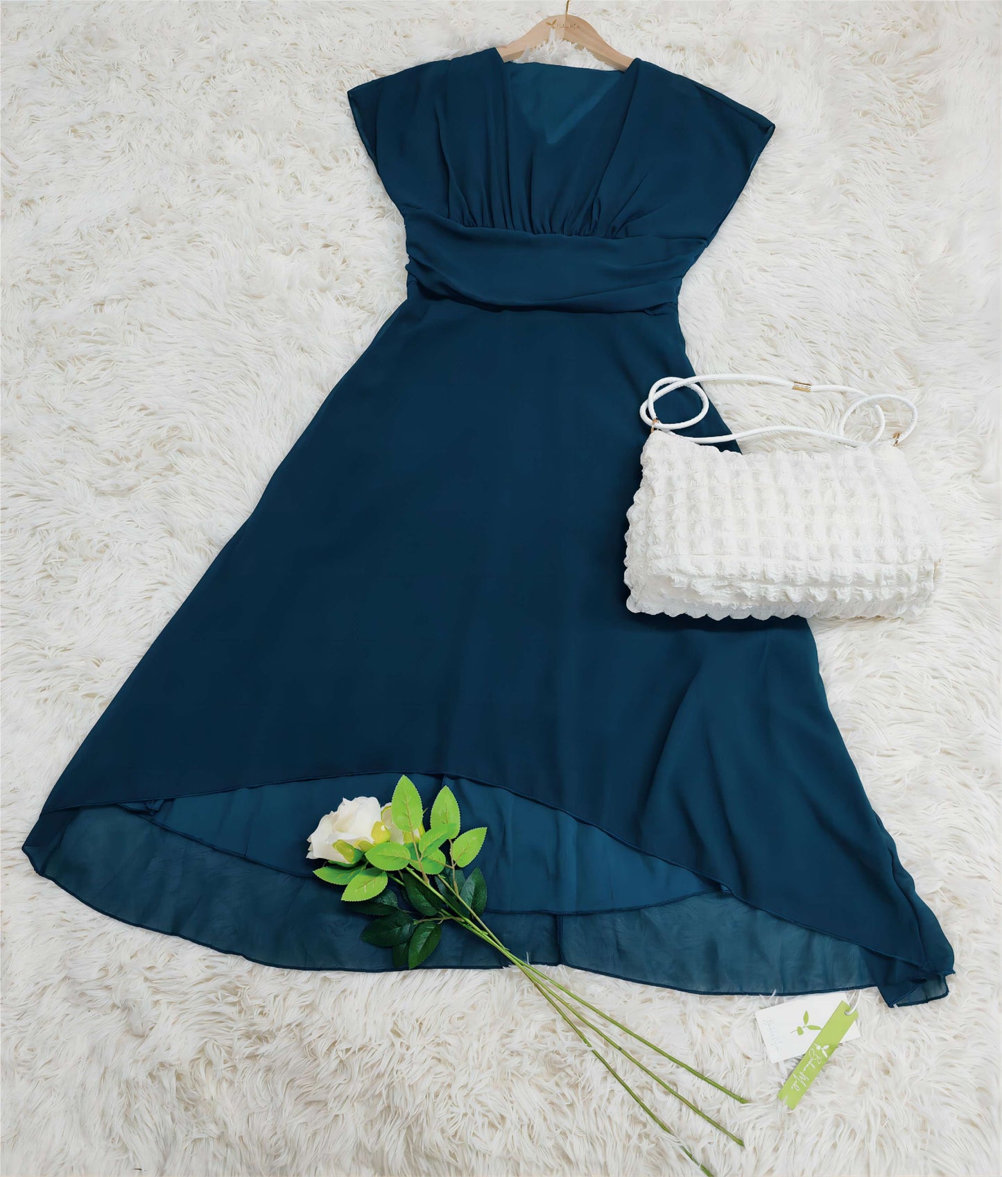 Abito Midi Donna in Chiffon Elegante