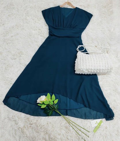 Abito Midi Donna in Chiffon Elegante