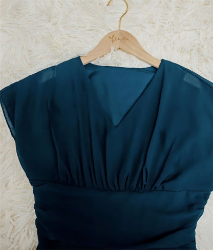 Abito Midi Donna in Chiffon Elegante
