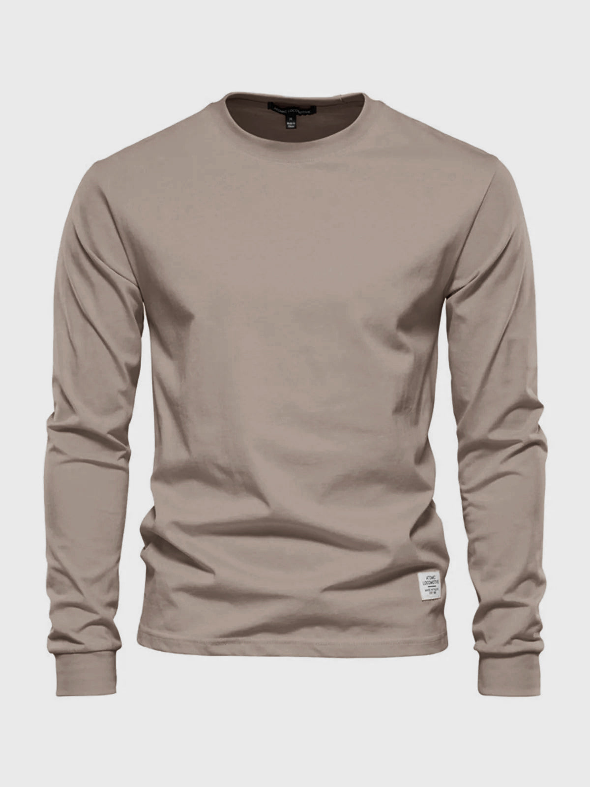 Maglia Manica Lunga Uomo Cotone Girocollo Casual Comoda - Brentozzi