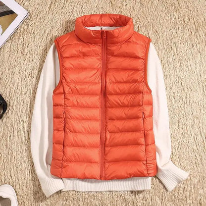 Gilet Donna Piumino Leggero Collo Alto
