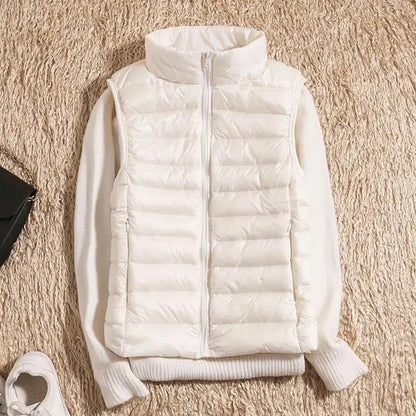 Gilet Donna Piumino Leggero Collo Alto