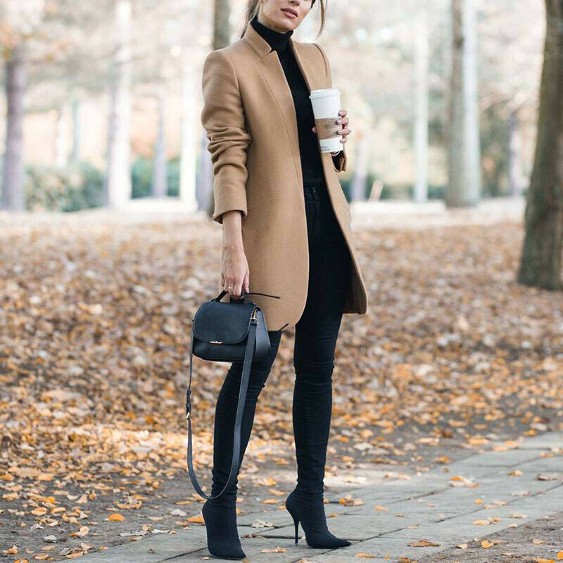Giacca Donna con Colletto Alto Comfort Classico - Brentozzi