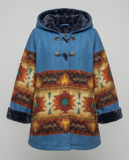 Cappotto Donna Vintage Stampa Classico