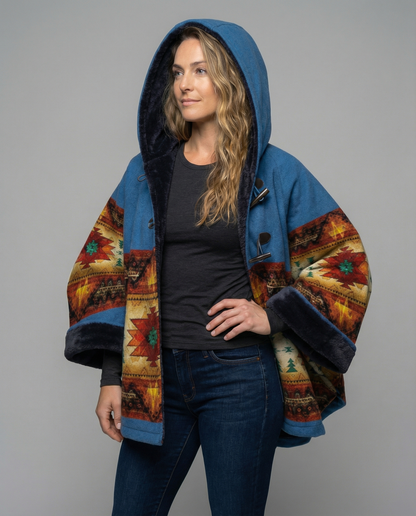 Cappotto Donna Vintage Stampa Classico