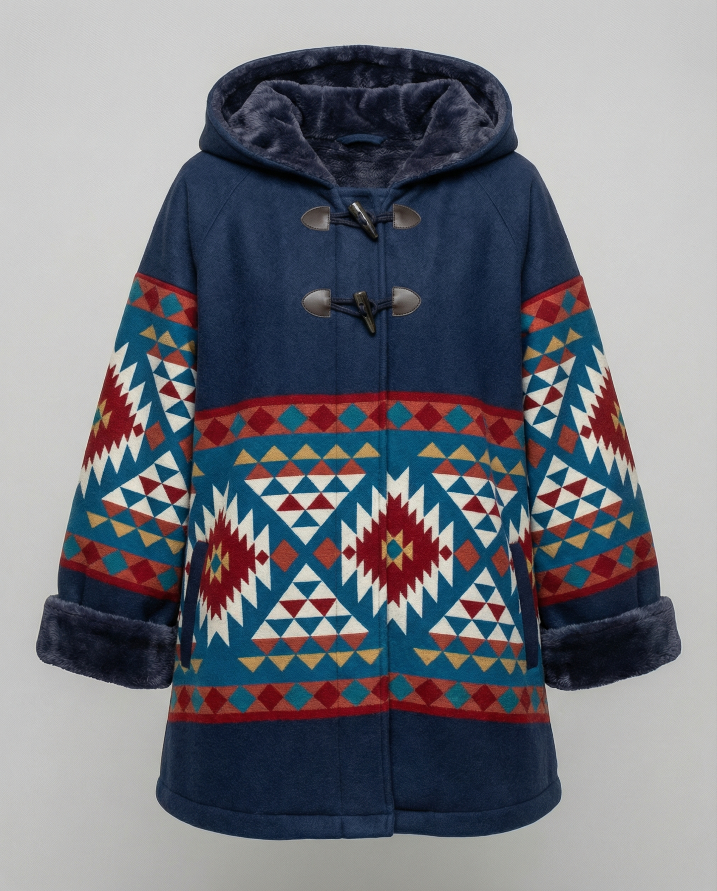 Cappotto Donna Vintage Stampa Classico