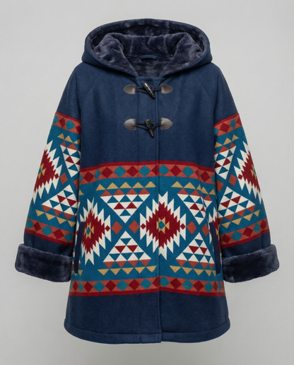 Cappotto Donna Vintage Stampa Classico