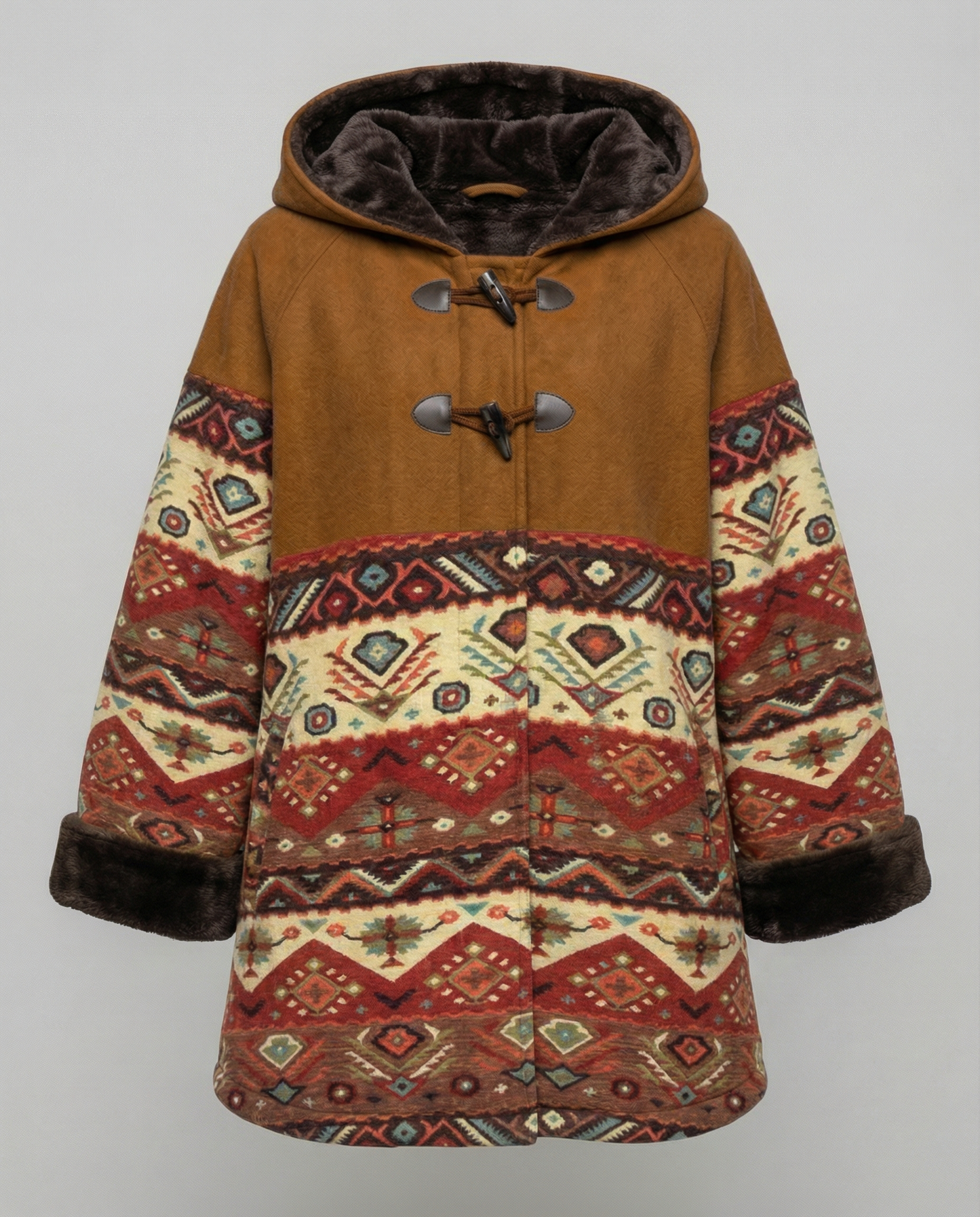 Cappotto Donna Vintage Stampa Classico