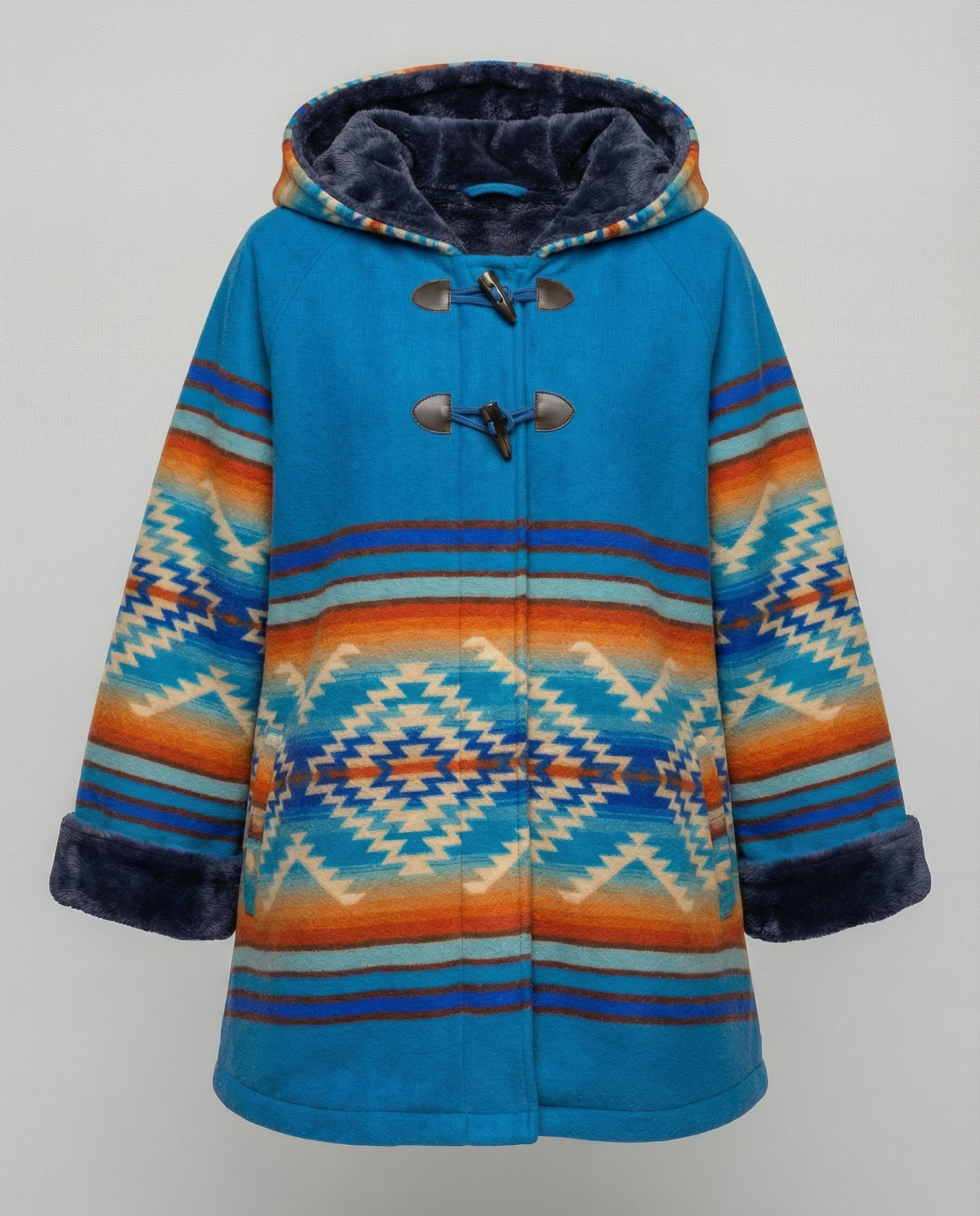 Cappotto Donna Vintage Stampa Classico