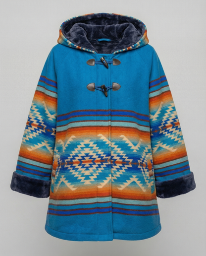 Cappotto Donna Vintage Stampa Classico