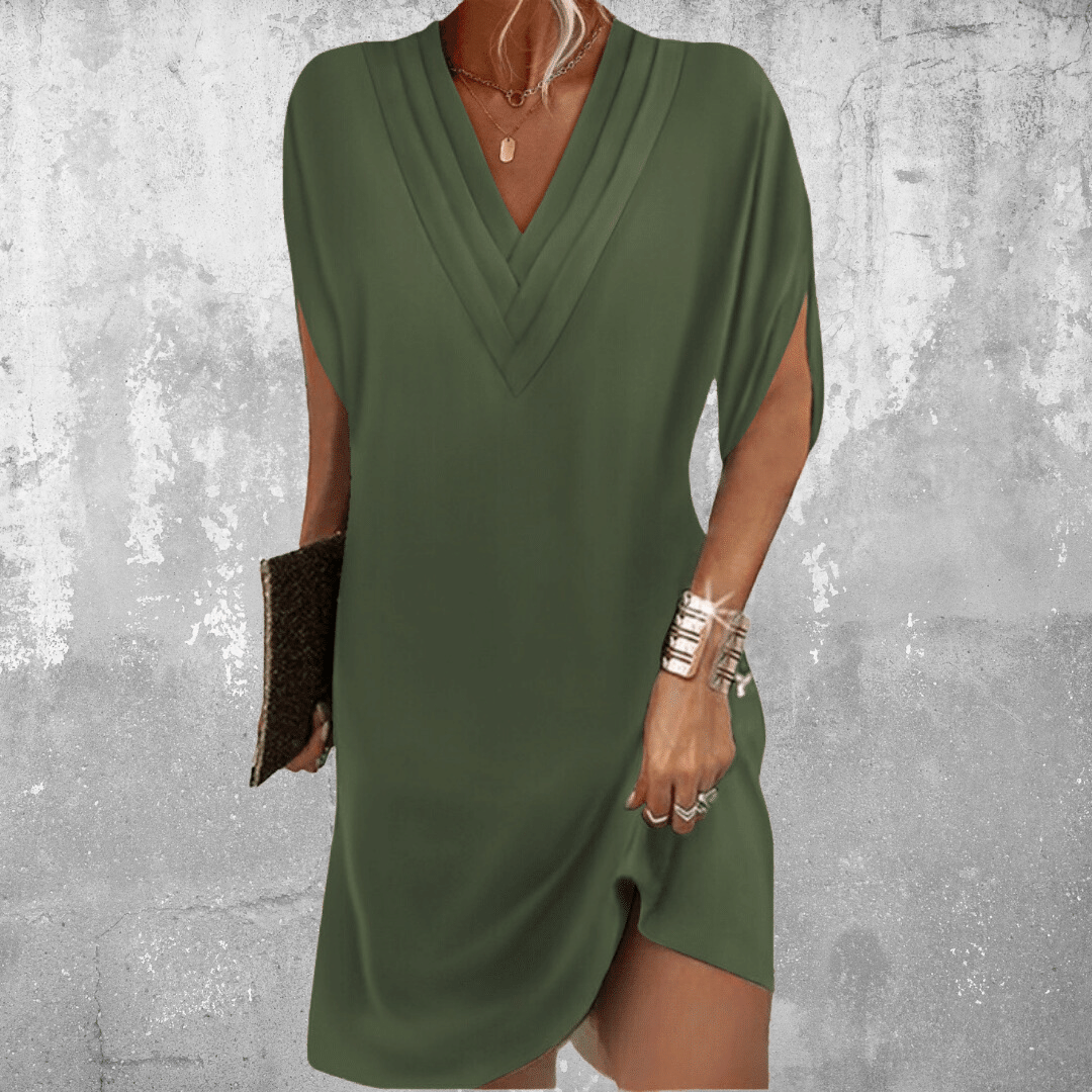 Abito Boho Donna Scollo a V Fluido - Brentozzi