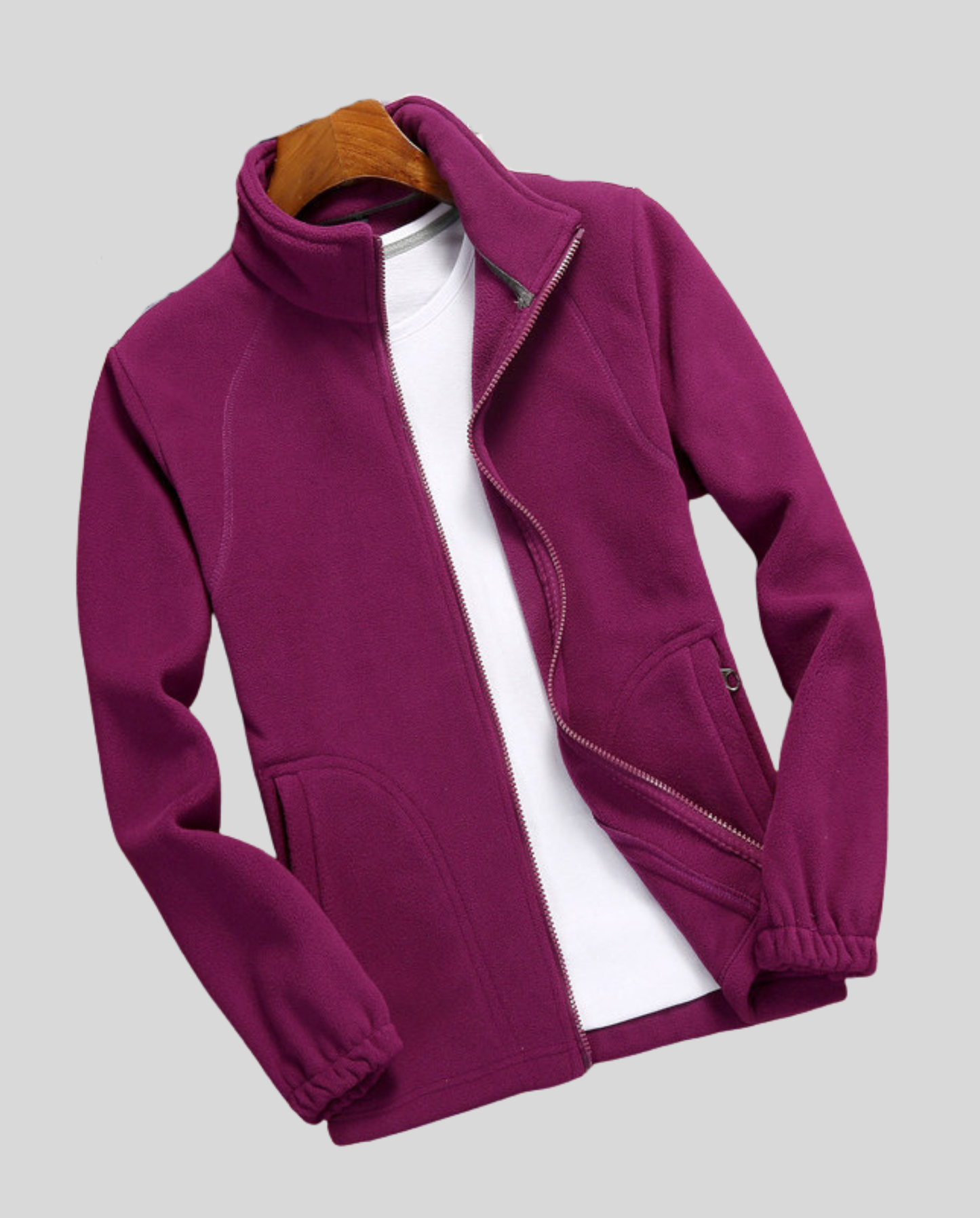 Giacca Donna in Pile Collo Alto