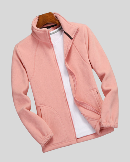 Giacca Donna in Pile Collo Alto