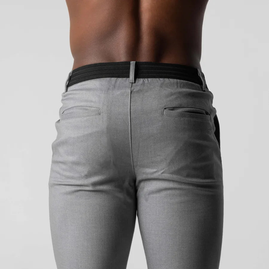 Pantaloni Chino Uomo Slim Fit Elastici Eleganti