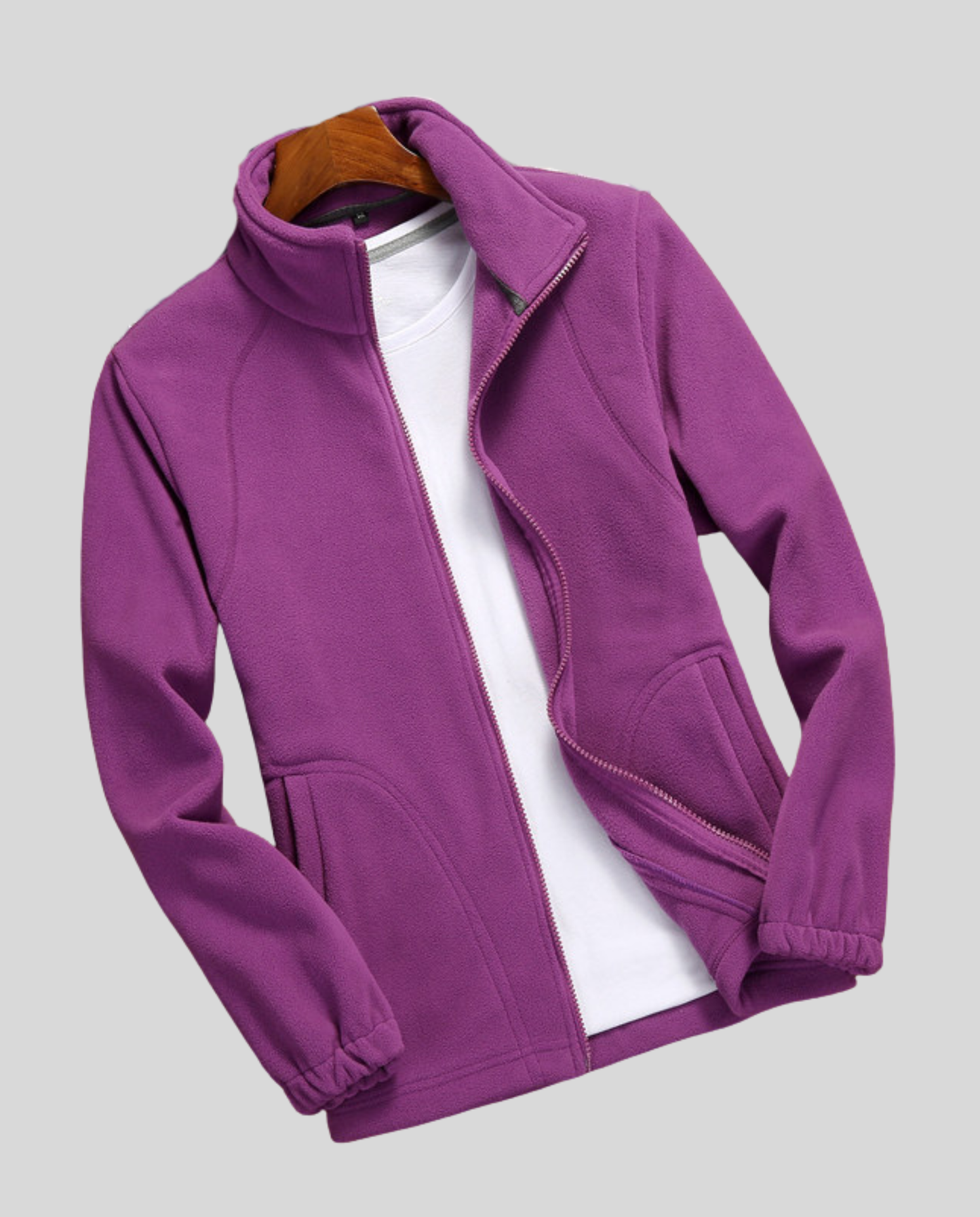 Giacca Donna in Pile Collo Alto