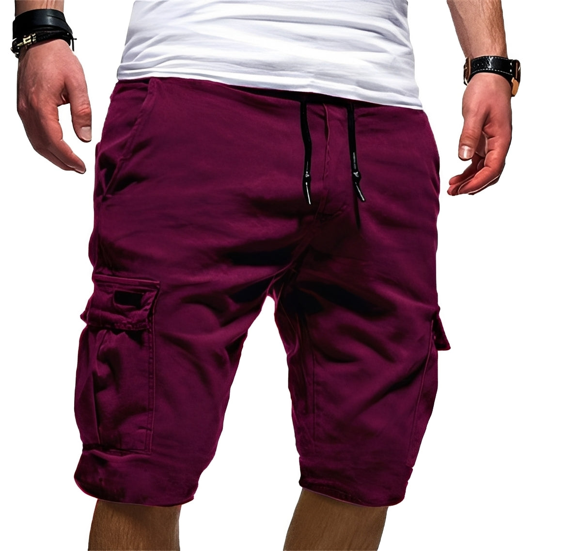 Shorts Cargo Donna Cotone Comodo Vestibilità Larga