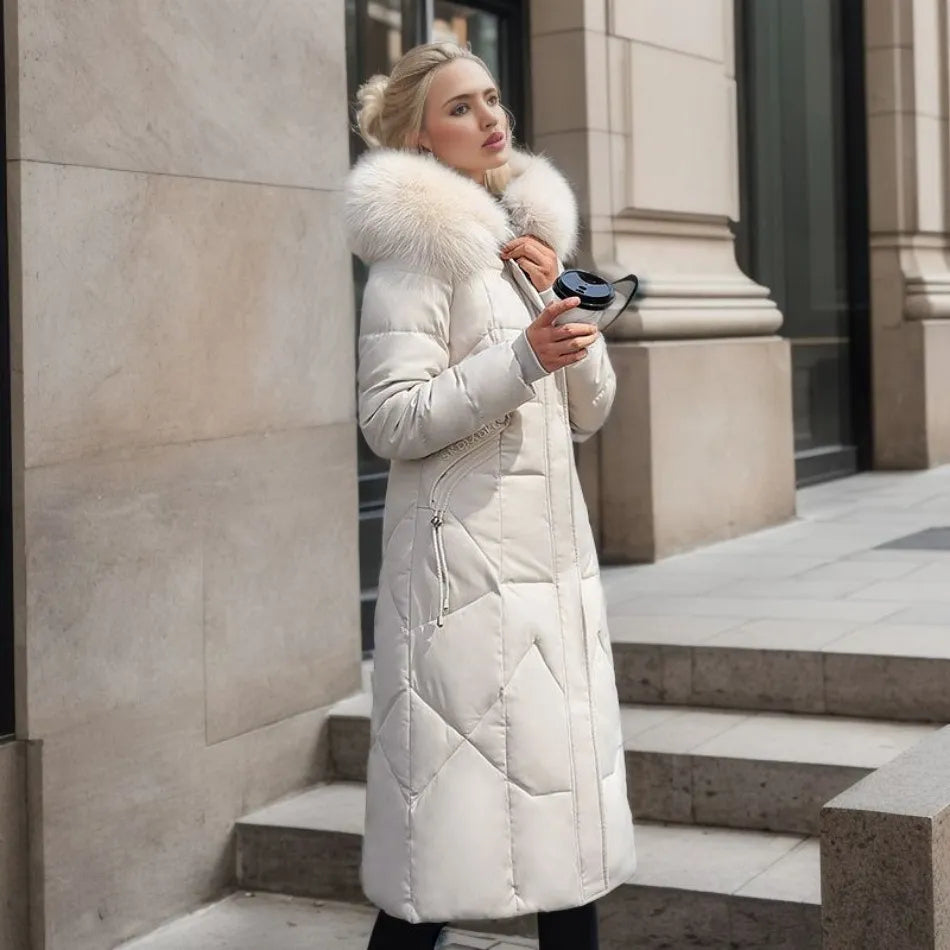 Giacca Invernale Donna Imbottita Stile Classico Calda