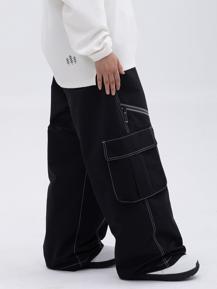 Pantaloni Donna Oversize Baggy con Tasche Cargo