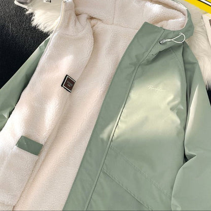 Giacca Uomo Reversibile con Cappuccio e Fodera in Pile