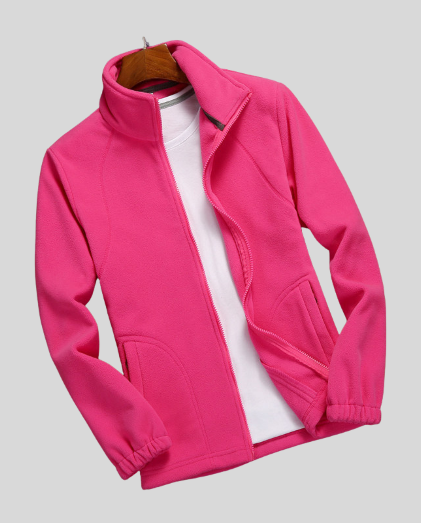 Giacca Donna in Pile Collo Alto