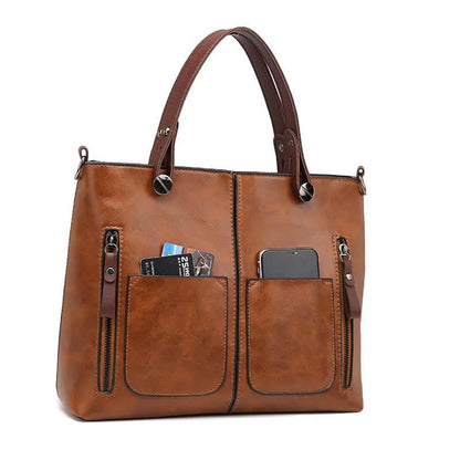 Borsa Donna Vintage in Pelle Stile Elegante Resistente