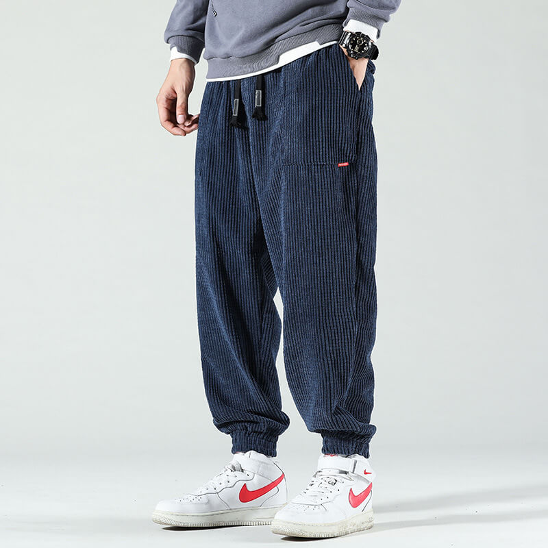 Pantaloni Uomo in Velluto a Coste Vestibilità Comoda - Brentozzi