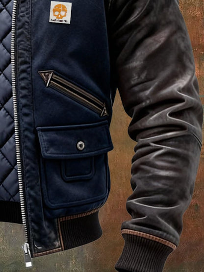 Giacca Uomo Trapuntata Elegante Slim Fit