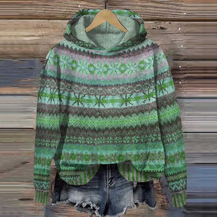 Cardigan Donna Maglia Stampata Comfortevole Casual