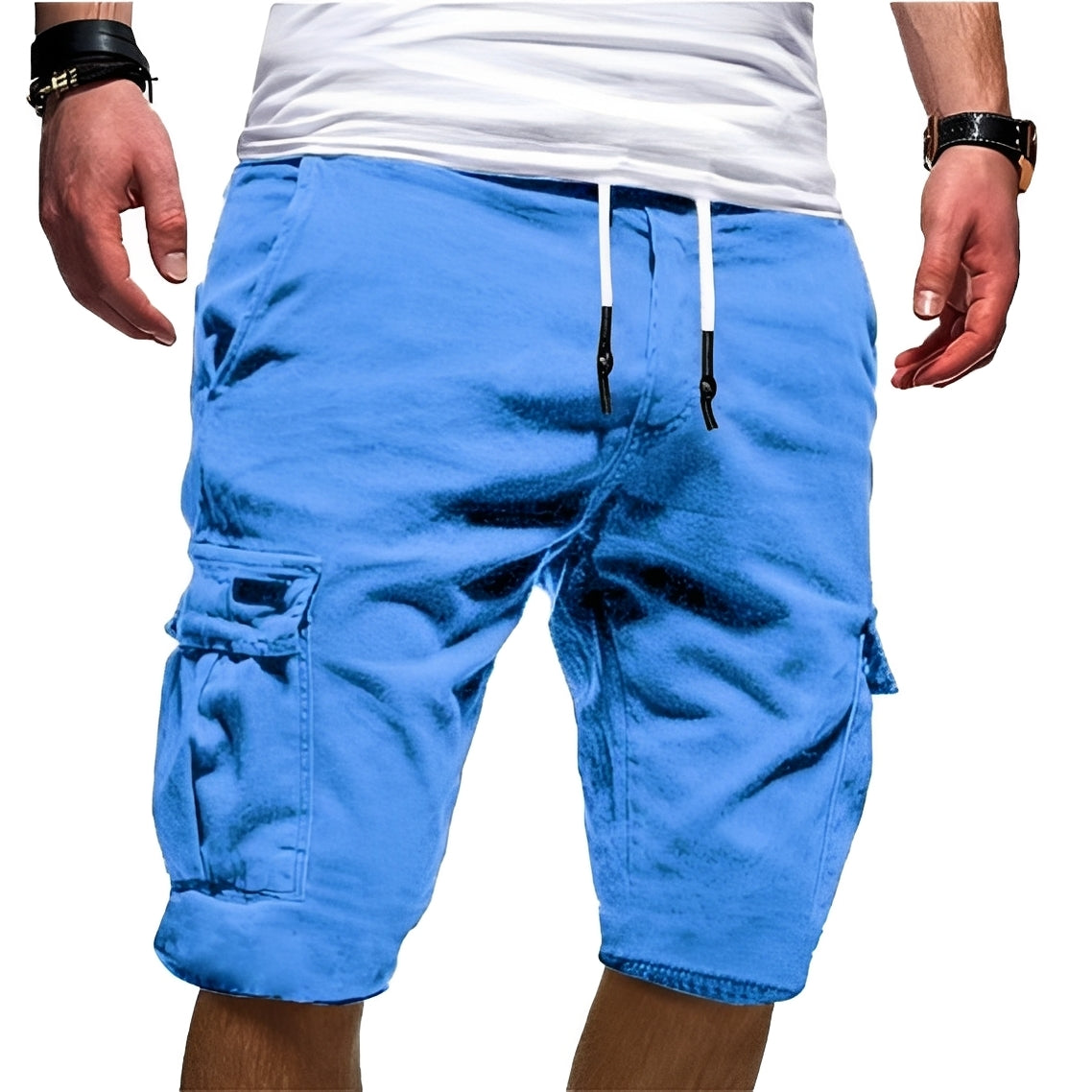 Shorts Cargo Donna Cotone Comodo Vestibilità Larga