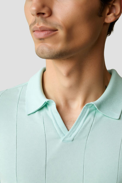 Polo Uomo Maglia a Coste Vestibilità Classica